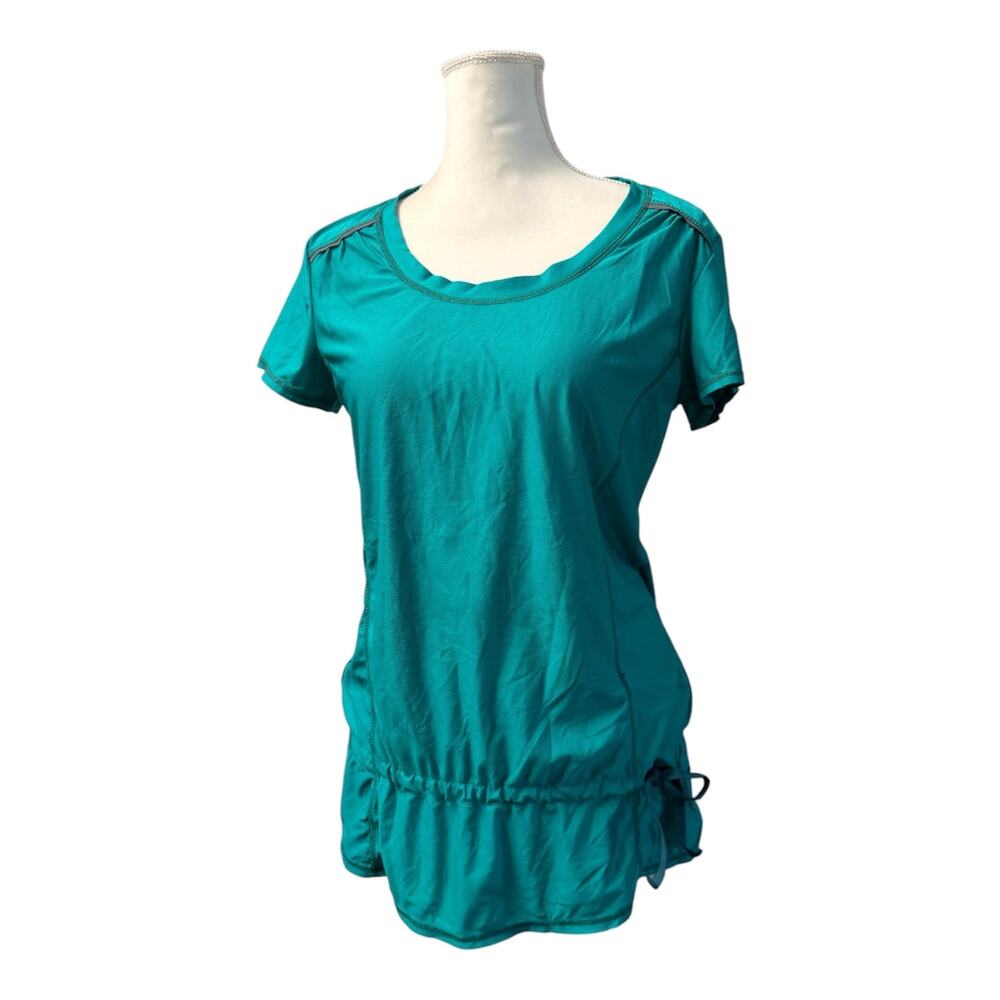Athleta Green Wick-It Run Tunic Workout Top Size Medium gym sport
